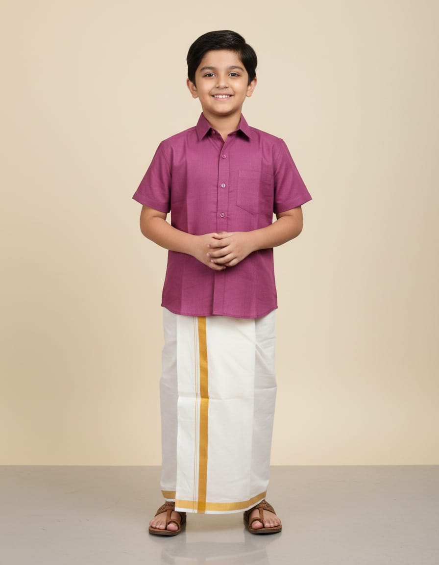 Boy Shirt & Dhoti - DS1