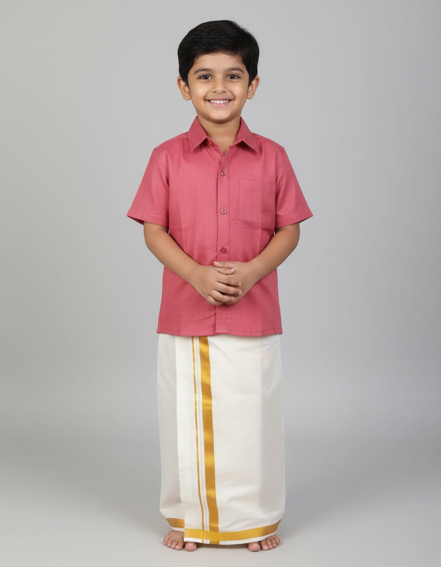 Boy Shirt & Dhoti - DS2