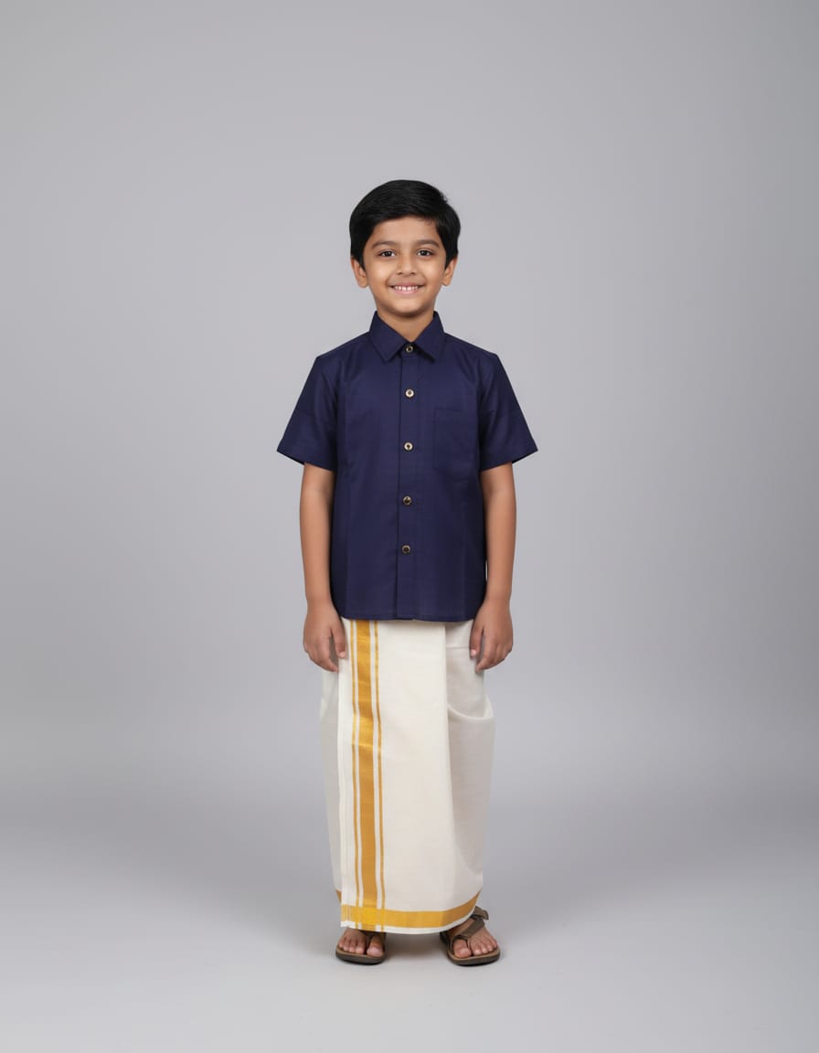 Boy Shirt & Dhoti - DS3