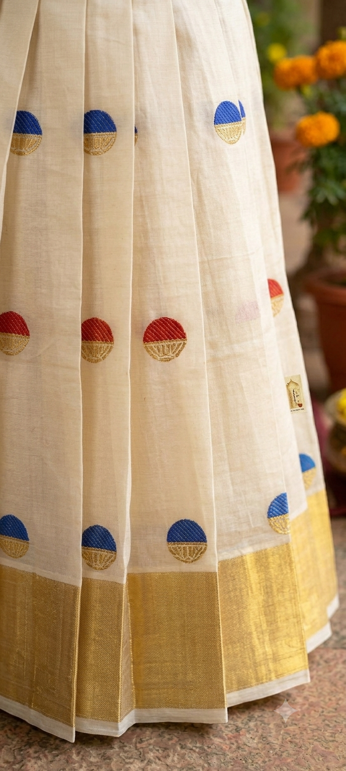 Kids Traditional Pattu Pavadai Lehenga Set for Girls | Silk Ethnic Wear Pavadai Blouse with Zari Weave & Kasavu Design | Festive & Wedding Party Wear